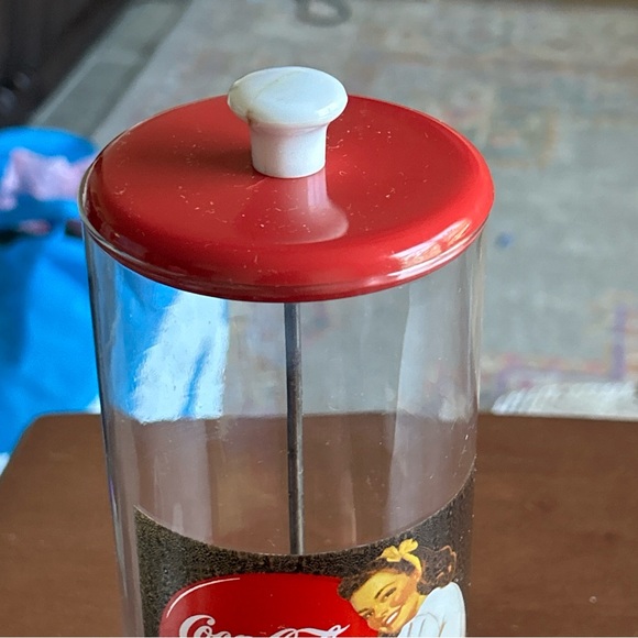 Vintage Coca-cola Glass Straw Holder Dispenser “Have A Coke” 1980’s A017 EUC - Picture 6 of 7